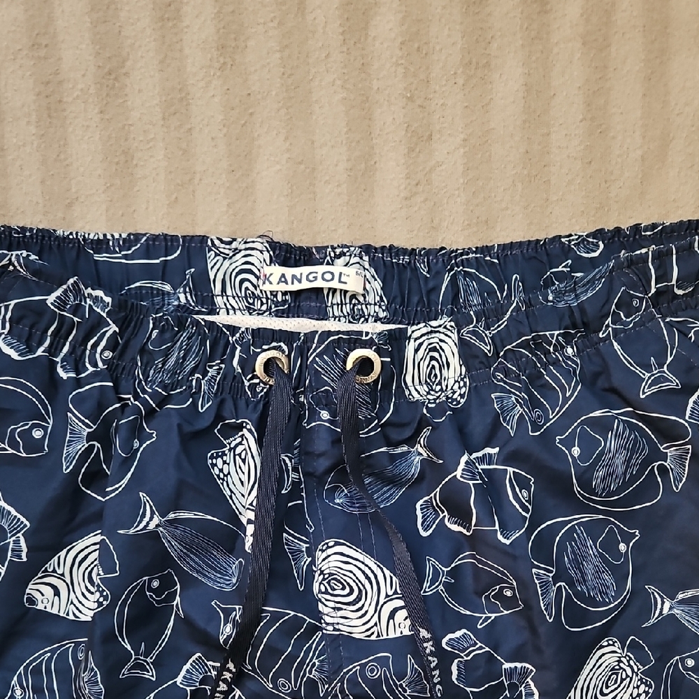 Kangol Blue Nautical Print Shorts